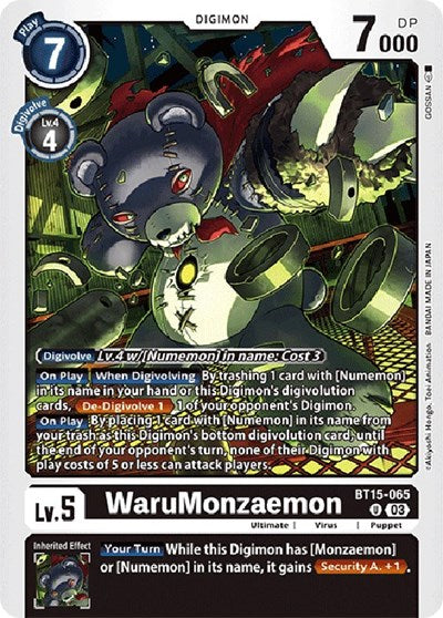 WaruMonzaemon (Exceed Apocalypse) Near Mint