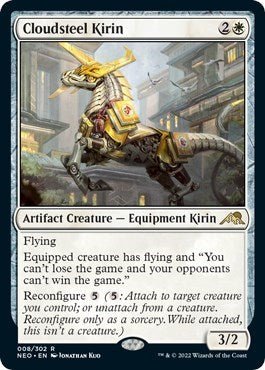 Cloudsteel Kirin (Kamigawa: Neon Dynasty) Near Mint Foil - Nick Nack's Full Frontal Attack