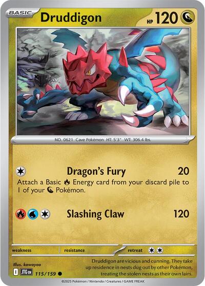 Druddigon (SV09: Journey Together) Near Mint - Nick Nack's Full Frontal Attack