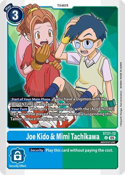 Joe Kido and Mimi Tachikawa (Starter Deck 21: Hero of Hope) Near Mint - Nick Nack's Full Frontal Attack