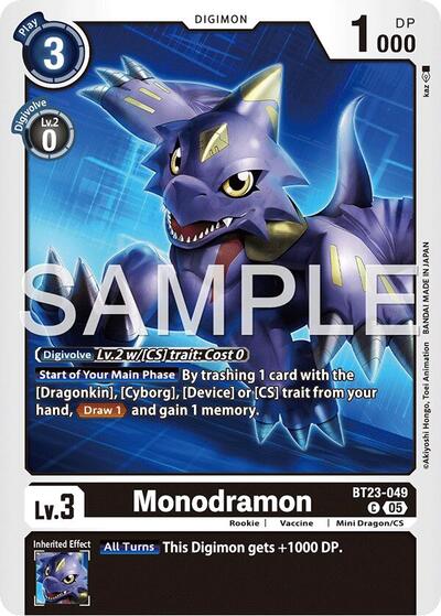 Monodramon (Hackers' Slumber) Near Mint - Nick Nack's Full Frontal Attack