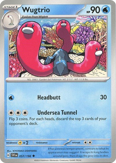 Wugtrio (Scarlet and Violet: Base Set) Near Mint - Nick Nack's Full Frontal Attack