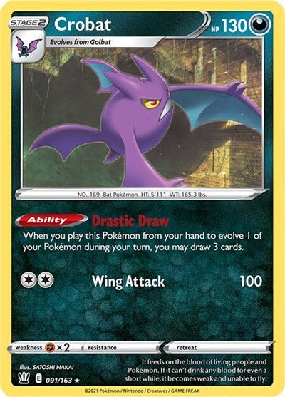 Crobat (SWSH05: Battle Styles) Near Mint Holofoil - Nick Nack's Full Frontal Attack