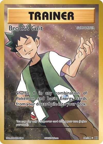 Brock's Grit (Full Art) (XY - Evolutions) Near Mint Holofoil