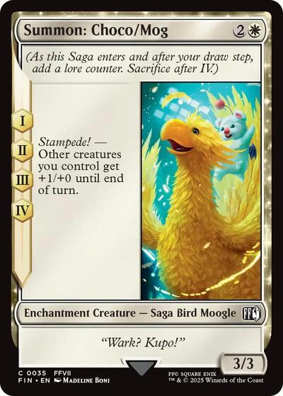 Summon: Choco/Mog (Universes Beyond: FINAL FANTASY) Near Mint - Nick Nack's Full Frontal Attack