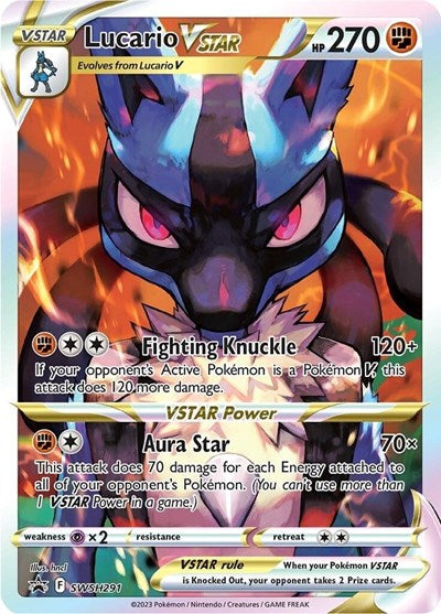 Lucario VSTAR - SWSH291 (SWSH: Sword & Shield Promo Cards) Near Mint Holofoil