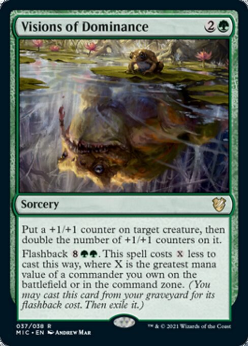 Visions of Dominance (Commander 2021 Midnight Hunt) Near Mint - Nick Nack's Full Frontal Attack