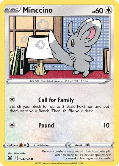 Minccino (SWSH09: Brilliant Stars) Near Mint - Nick Nack's Full Frontal Attack