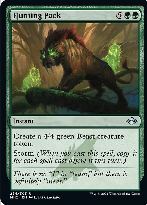 Hunting Pack (Modern Horizons 2) Light Play Foil - Nick Nack's Full Frontal Attack
