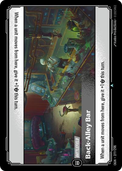 Back - Alley Bar (Origins) Near Mint - Nick Nack's Full Frontal Attack