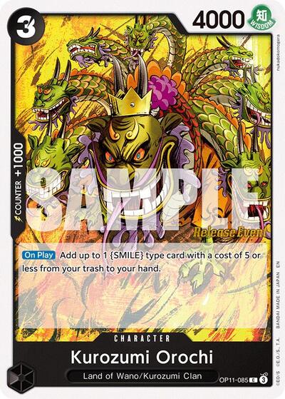Kurozumi Orochi (A Fist of Divine Speed Release Event Cards) Near Mint - Nick Nack's Full Frontal Attack