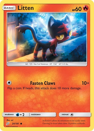 Litten (SM - Team Up) Near Mint