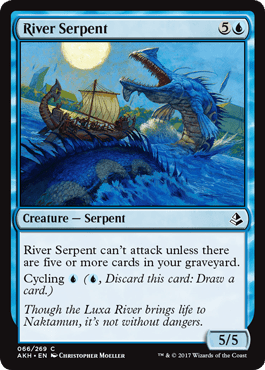 River Serpent (Amonkhet) Near Mint - Nick Nack's Full Frontal Attack