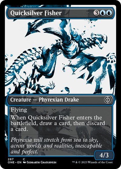 Quicksilver Fisher (Showcase) (Phyrexia: All Will Be One) Near Mint - Nick Nack's Full Frontal Attack