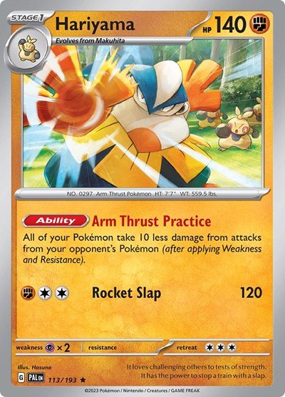 Hariyama (SV02: Paldea Evolved) Near Mint Holofoil - Nick Nack's Full Frontal Attack