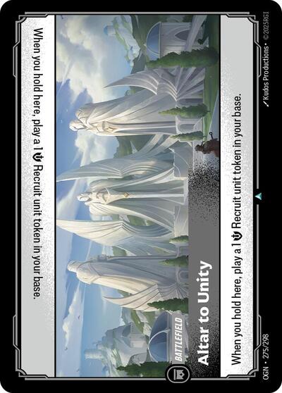 Altar to Unity (Origins) Near Mint - Nick Nack's Full Frontal Attack