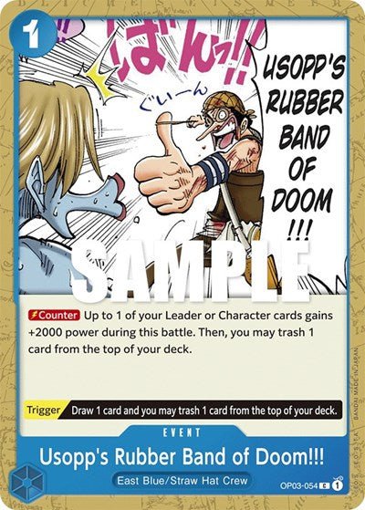 Usopp's Rubber Band of Doom!!! (Pillars of Strength) Near Mint - Nick Nack's Full Frontal Attack