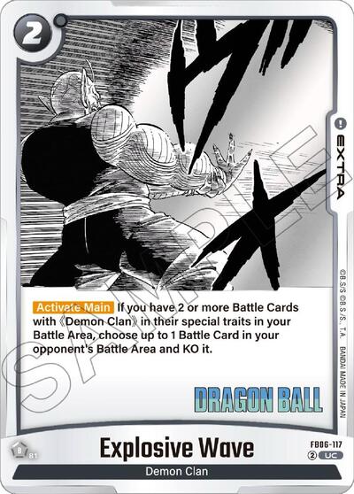 Explosive Wave (Manga Booster 01) Near Mint - Nick Nack's Full Frontal Attack