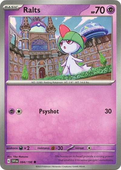 Ralts - 084 (Scarlet and Violet: Base Set) Near Mint - Nick Nack's Full Frontal Attack