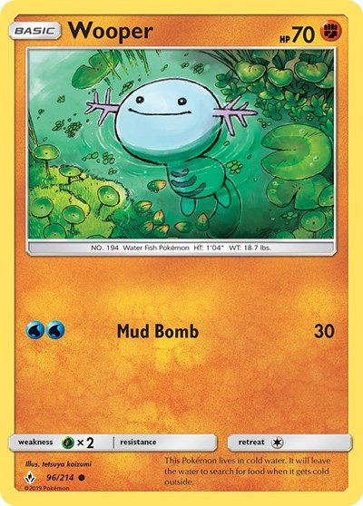 Wooper (SM - Unbroken Bonds) Near Mint - Nick Nack's Full Frontal Attack