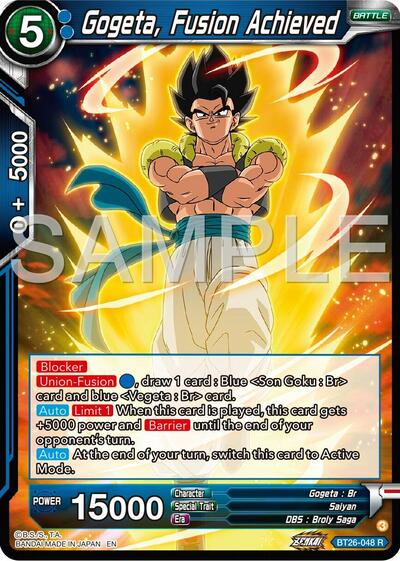 Gogeta, Fusion Achieved (Ultimate Advent) Near Mint Foil - Nick Nack's Full Frontal Attack