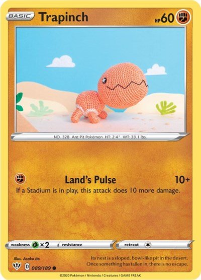 Trapinch (SWSH03: Darkness Ablaze) Near Mint - Nick Nack's Full Frontal Attack