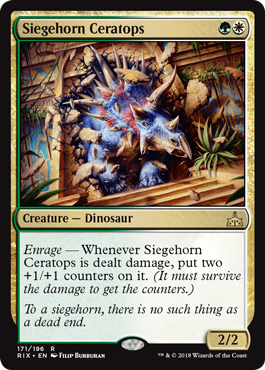 Siegehorn Ceratops (Rivals of Ixalan) Near Mint