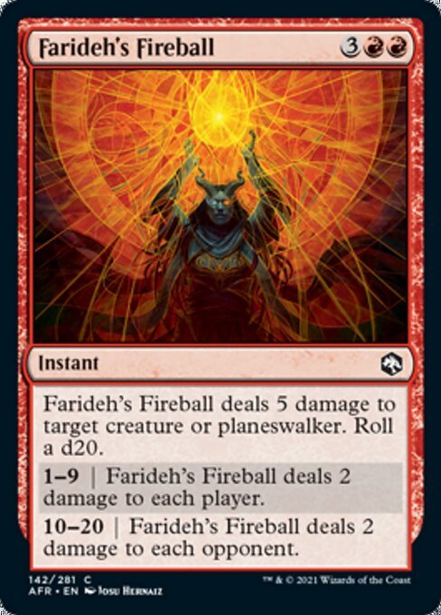 Farideh's Fireball (Adventures in the Forgotten Realms) Near Mint - Nick Nack's Full Frontal Attack