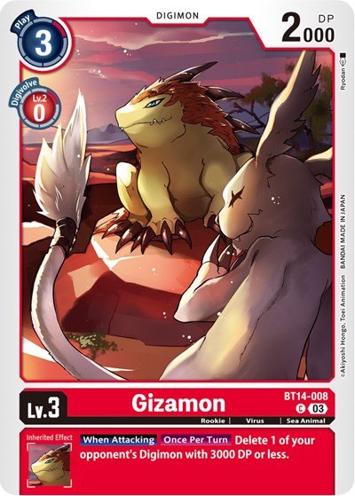 Gizamon (Blast Ace) Near Mint - Nick Nack's Full Frontal Attack