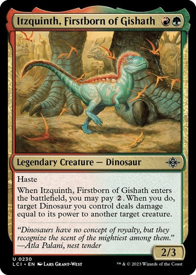 Itzquinth, Firstborn of Gishath (The Lost Caverns of Ixalan) Near Mint - Nick Nack's Full Frontal Attack
