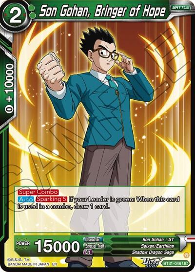 Son Gohan, Bringer of Hope (Impact Beyond Dimensions) Near Mint Foil