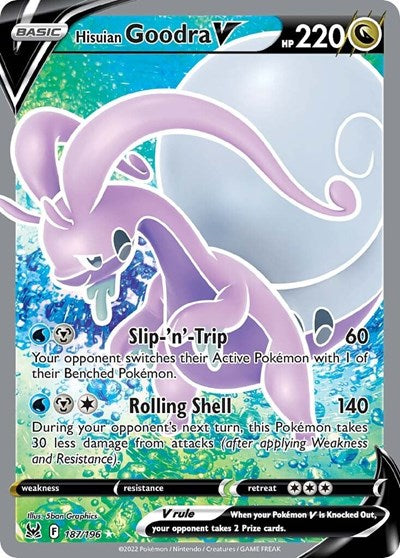Hisuian Goodra V (Full Art) (SWSH11: Lost Origin) Near Mint Holofoil