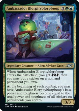Ambassador Blorpityblorpboop (Unfinity) Near Mint - Nick Nack's Full Frontal Attack