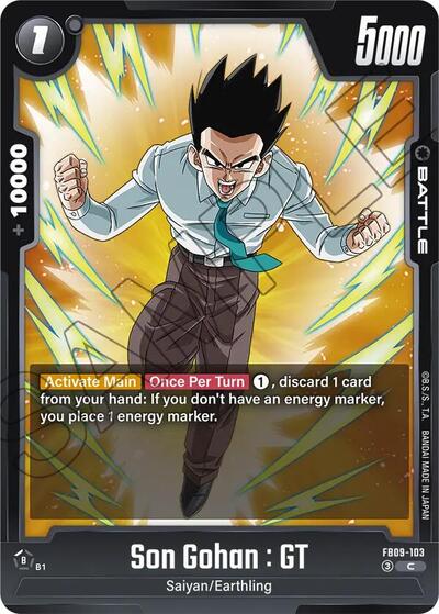 Son Gohan : GT FB09 - 103 (Dual Evolution) Near Mint - Nick Nack's Full Frontal Attack