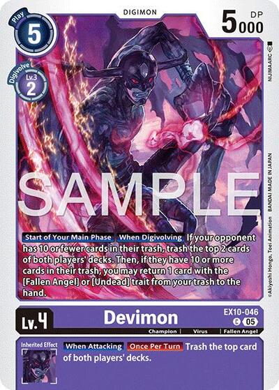 Devimon (Sinister Order) Near Mint - Nick Nack's Full Frontal Attack