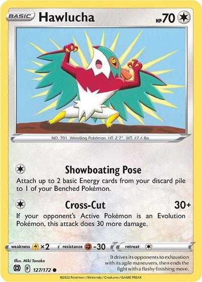 Hawlucha (SWSH09: Brilliant Stars) Near Mint - Nick Nack's Full Frontal Attack