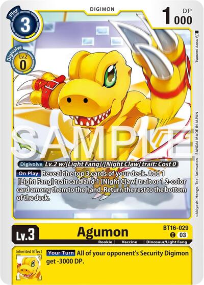 Agumon (Beginning Observer) Near Mint