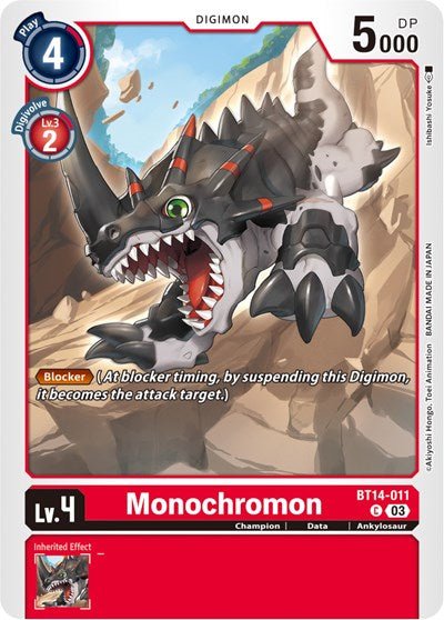 Monochromon (Blast Ace) Near Mint - Nick Nack's Full Frontal Attack