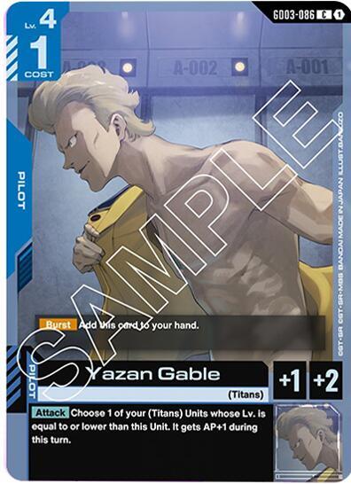 Yazan Gable (Steel Requiem) Near Mint - Nick Nack's Full Frontal Attack