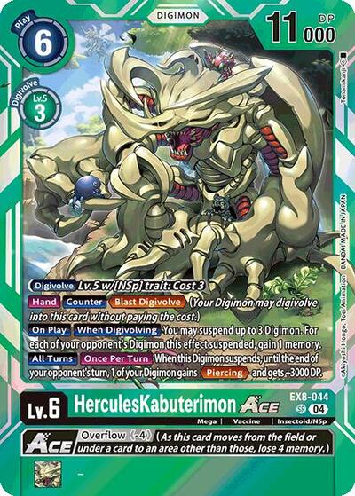 HerculesKabuterimon ACE (Chain of Liberation) Near Mint Foil - Nick Nack's Full Frontal Attack