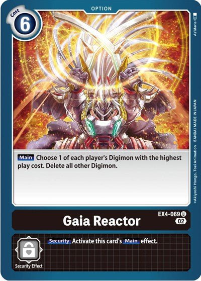 Gaia Reactor (Alternative Being Booster) Near Mint - Nick Nack's Full Frontal Attack
