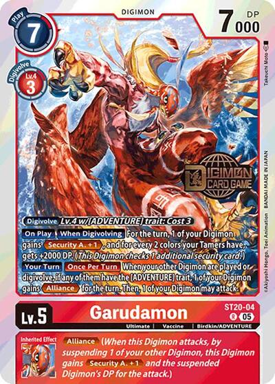 Garudamon (Starter Deck 20: Protector of Light Release Event Cards) Near Mint