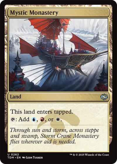 Mystic Monastery (Tarkir: Dragonstorm) Near Mint - Nick Nack's Full Frontal Attack
