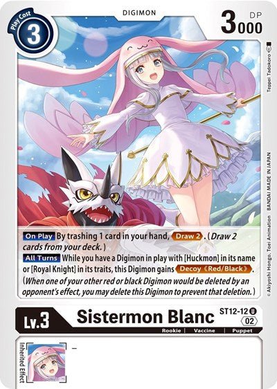 Sistermon Blanc (Starter Deck 12: Jesmon) Near Mint - Nick Nack's Full Frontal Attack