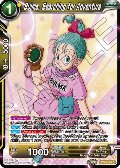 Bulma, Searching for Adventure (Dawn of the Z - Legends) Near Mint - Nick Nack's Full Frontal Attack
