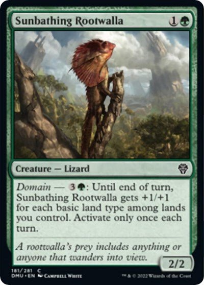 Sunbathing Rootwalla (Dominaria United) Near Mint - Nick Nack's Full Frontal Attack