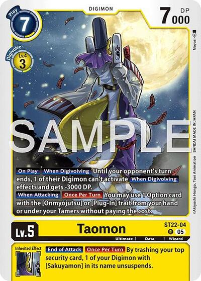 Taomon (Starter Deck 22: Amethyst Mandala Advanced Deck Set) Near Mint