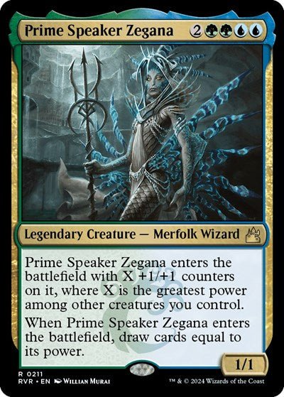 Prime Speaker Zegana (Ravnica Remastered) Near Mint Foil - Nick Nack's Full Frontal Attack