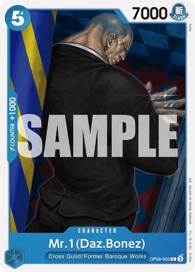 Mr.1(Daz.Bonez) (Reprint) (Starter Deck 25: BLUE Buggy) Near Mint - Nick Nack's Full Frontal Attack