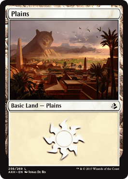 Plains (3) (Amonkhet) Near Mint - Nick Nack's Full Frontal Attack